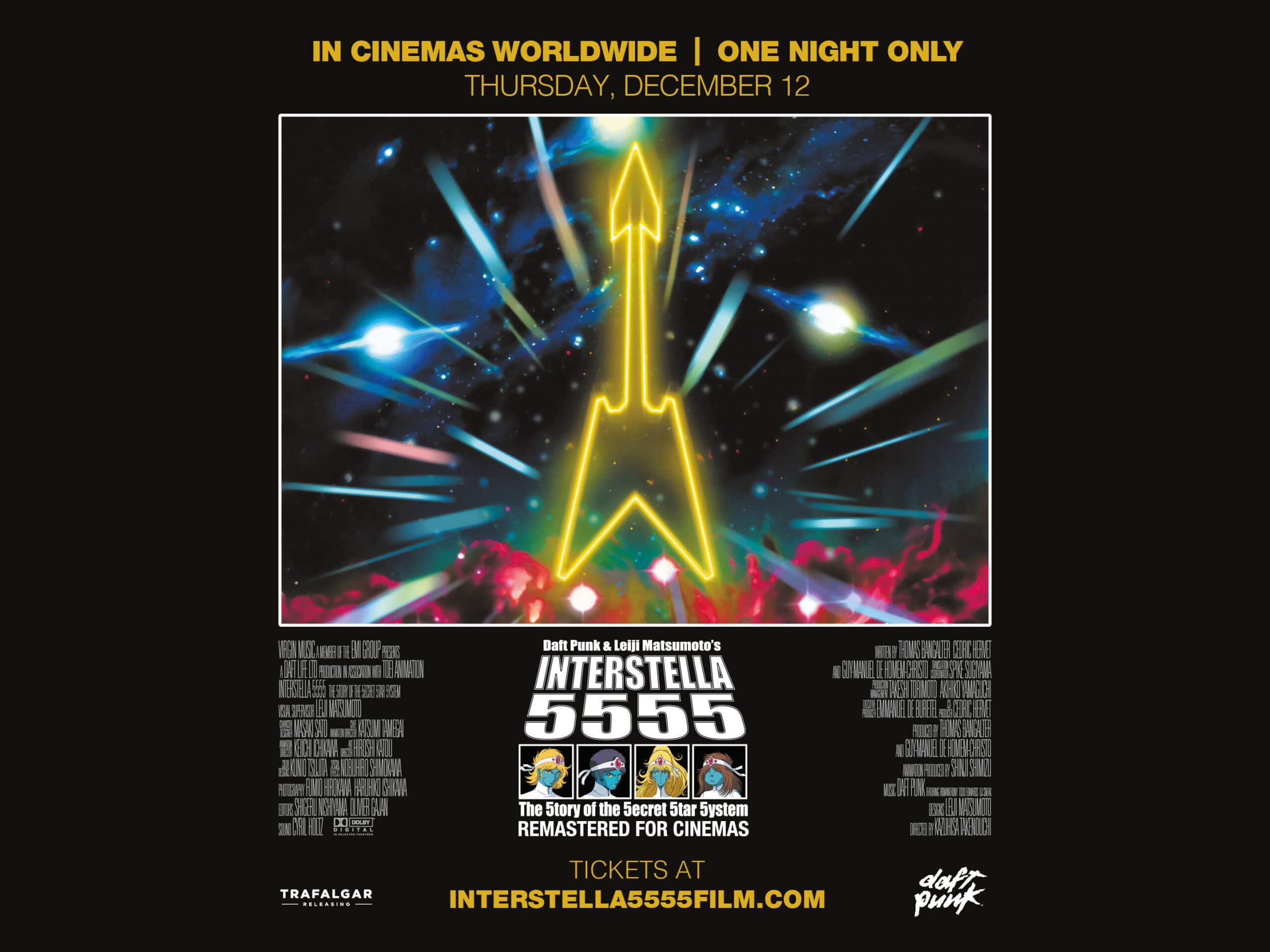 Daft Punk's Interstella5555 coming to select cinemas on Daft Punk's Interstella5555 coming to select cinemas on